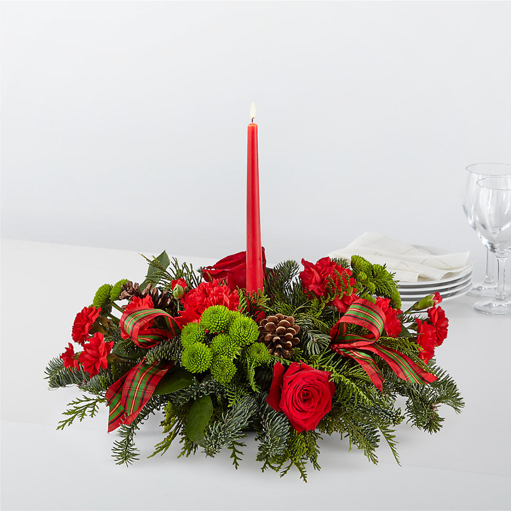 By the Candlelight Centerpiece – BEBE'S FLOWER SHOP, Los Angeles CA
