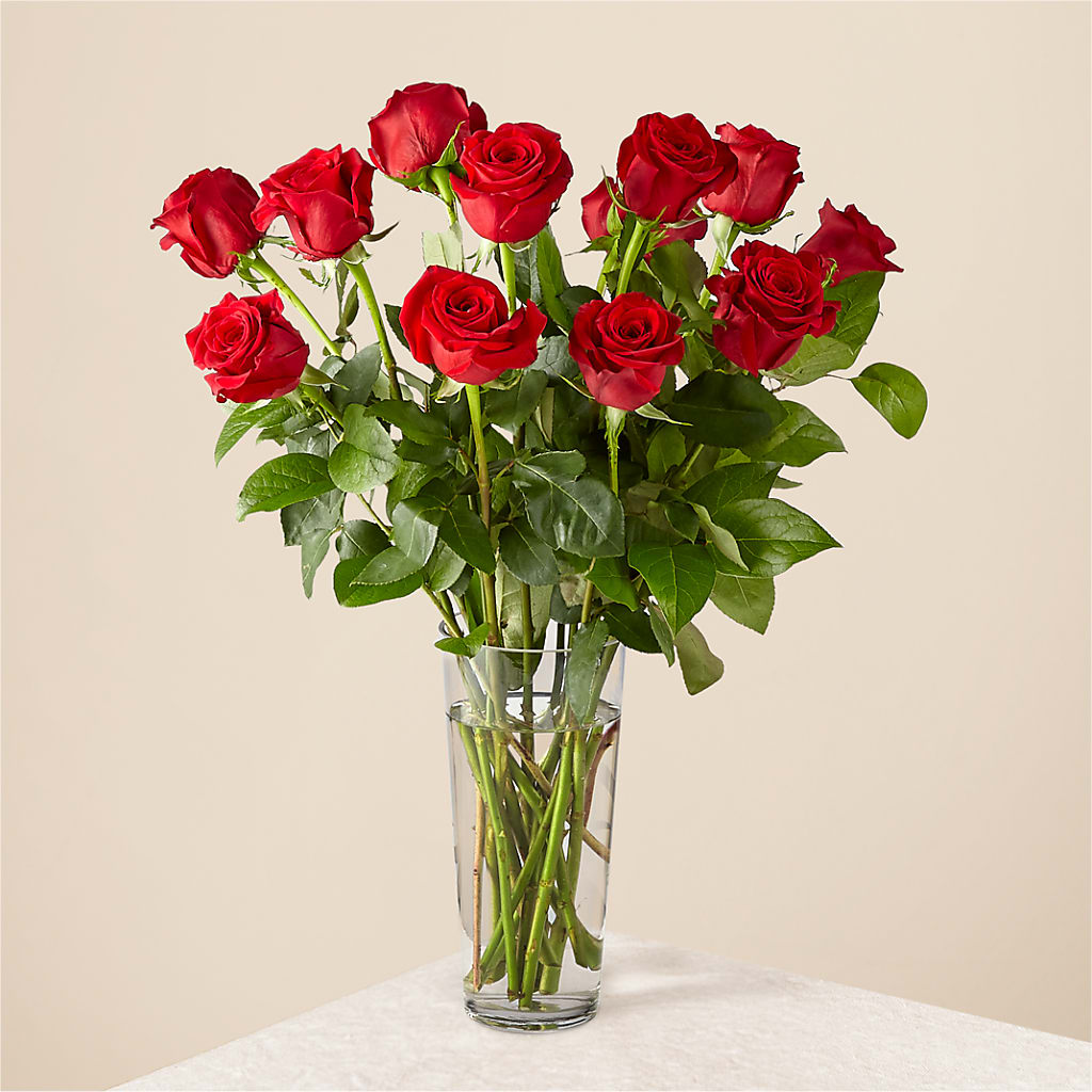 Long Stem Red Rose Bouquet – BEBE'S FLOWER SHOP, Los Angeles CA