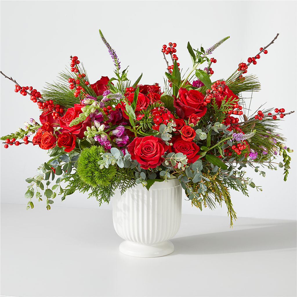 Big Red Bow Bouquet – BEBE'S FLOWER SHOP, Los Angeles CA