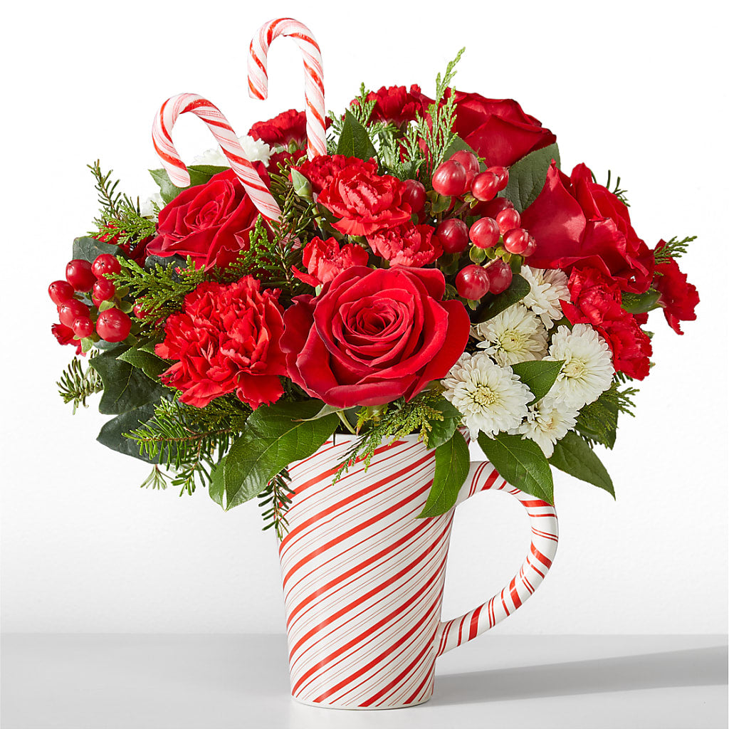 Peppermint Swirl Mug – BEBE'S FLOWER SHOP, Los Angeles CA