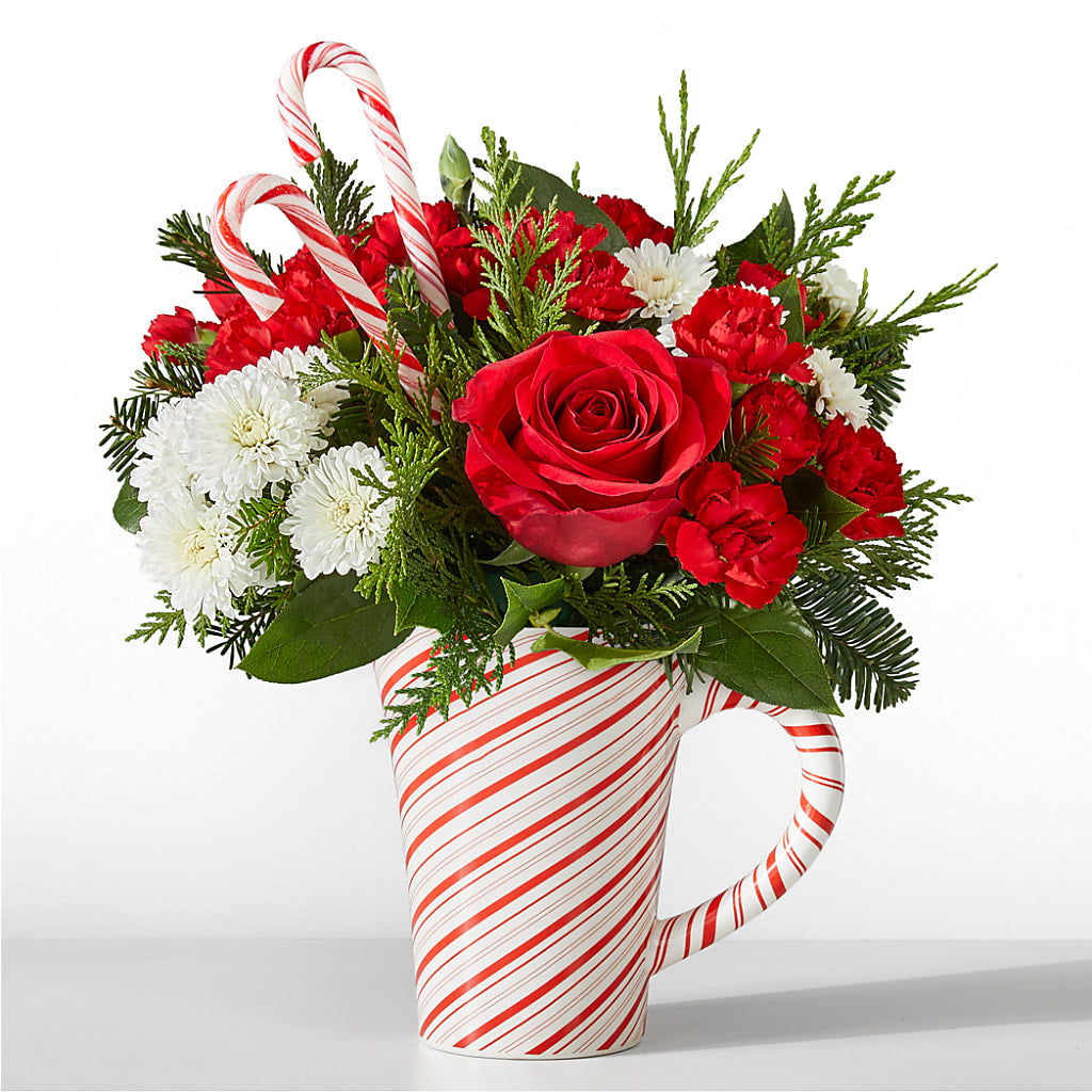 Peppermint Swirl Mug – BEBE'S FLOWER SHOP, Los Angeles CA