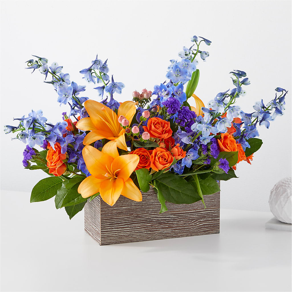 Radiant Citrus Box Bouquet – BEBE'S FLOWER SHOP, Los Angeles CA