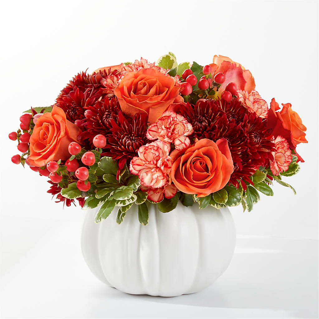 Autumn Air Pumpkin Bouquet – BEBE'S FLOWER SHOP, Los Angeles CA