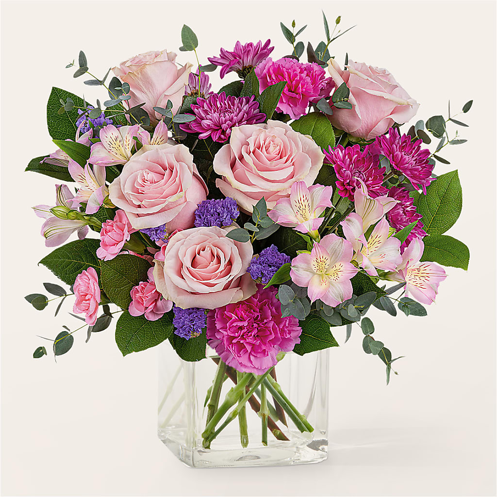Rosy Radiance Bouquet – BEBE'S FLOWER SHOP, Los Angeles CA