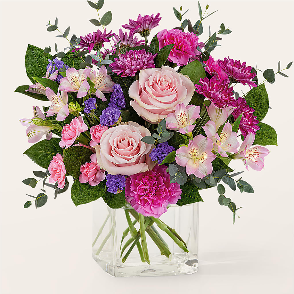Rosy Radiance Bouquet – BEBE'S FLOWER SHOP, Los Angeles CA