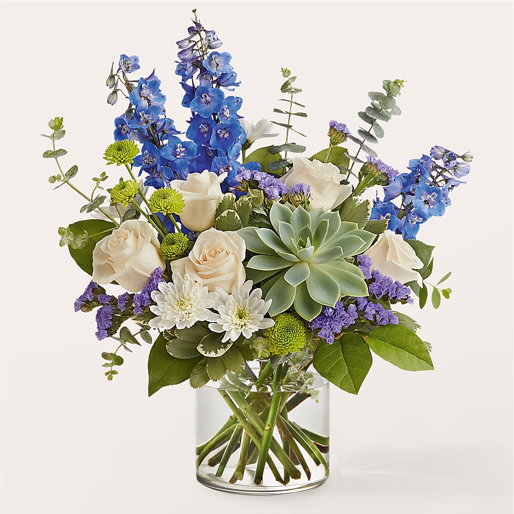 Cerulean Waves Bouquet – BEBE'S FLOWER SHOP, Los Angeles CA