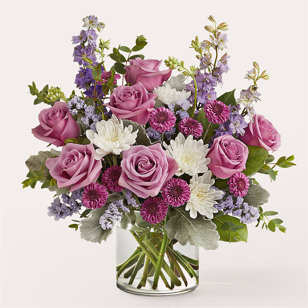Violet Frost Bouquet – BEBE'S FLOWER SHOP, Los Angeles CA