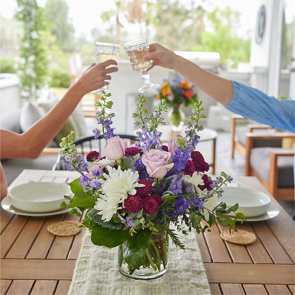Violet Frost Bouquet – BEBE'S FLOWER SHOP, Los Angeles CA