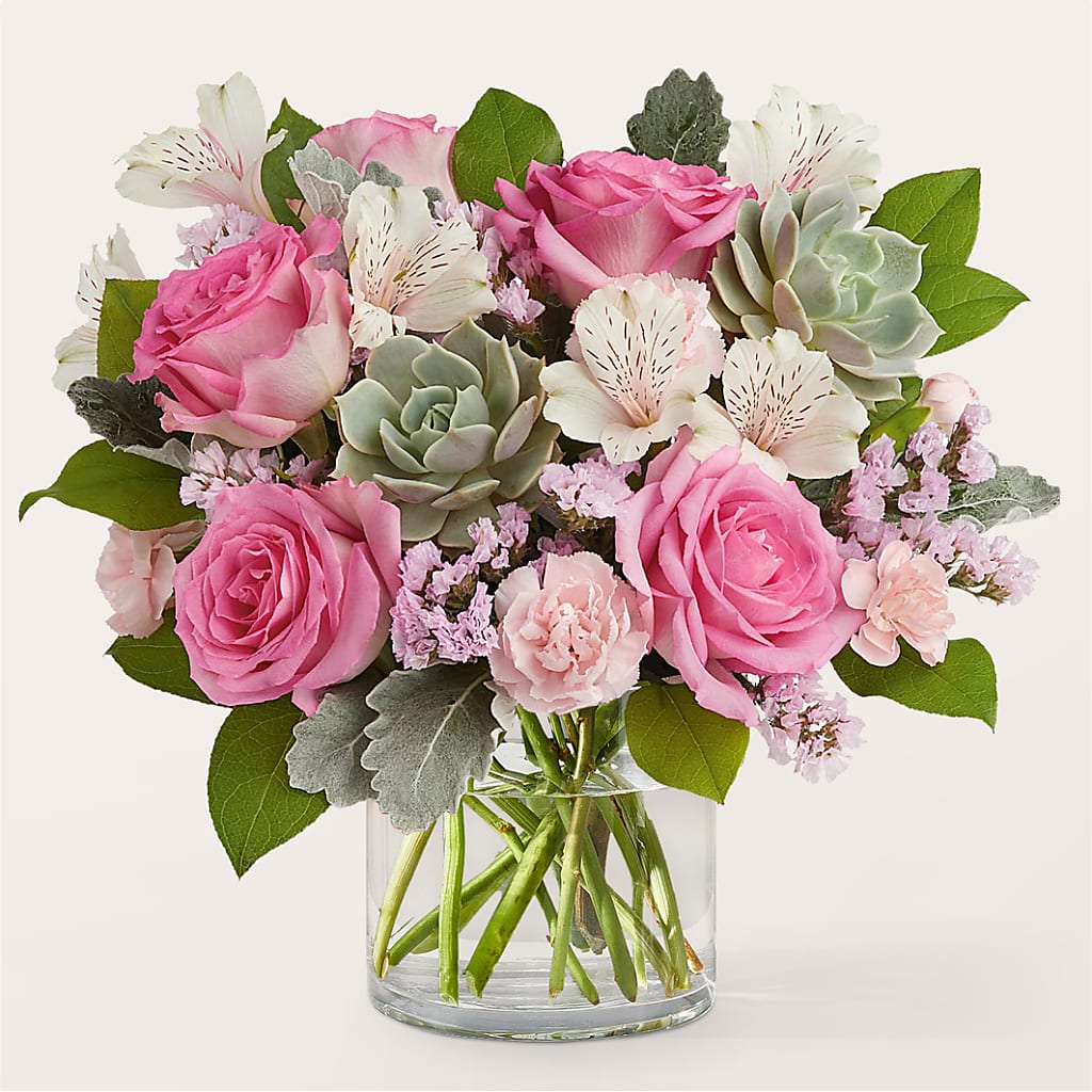 Dusty Rose Bouquet – BEBE'S FLOWER SHOP, Los Angeles CA