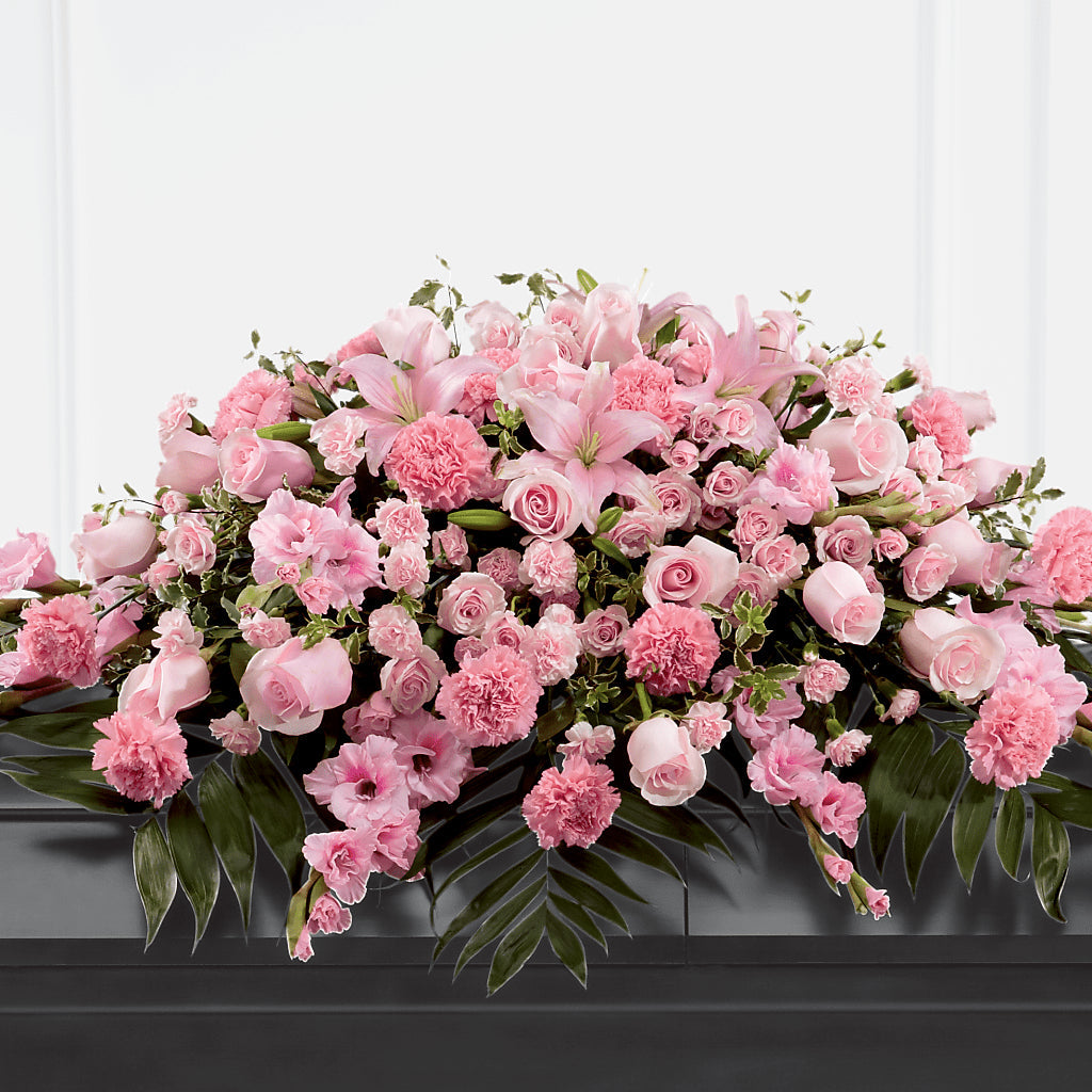 Garden of Comfort Casket Spray (Standard) – BEBE'S FLOWER SHOP, Los Angeles CA