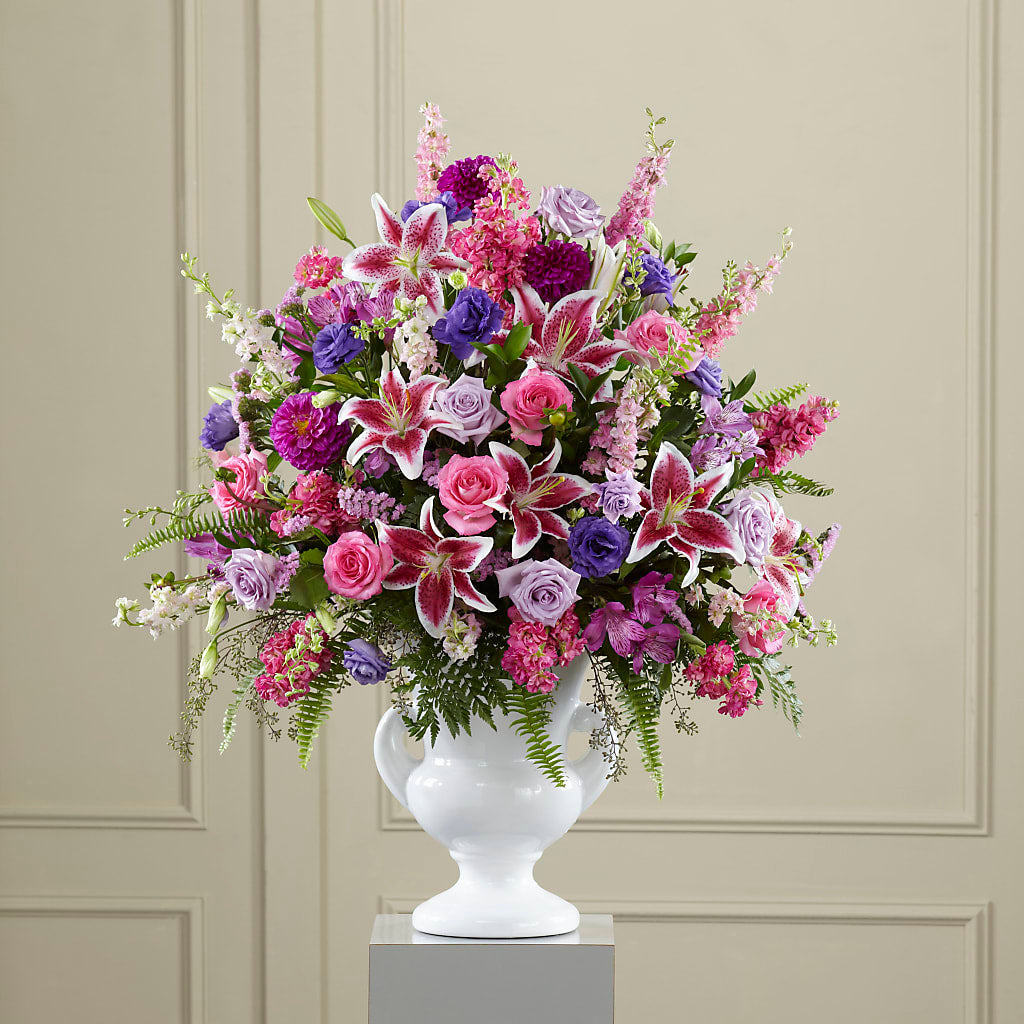 Peaceful Tribute Arrangement – BEBE'S FLOWER SHOP, Los Angeles CA