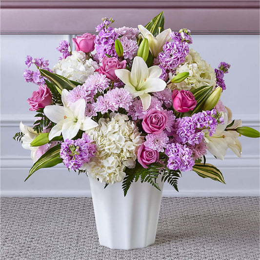 Heaven Sent Floor Basket – BEBE'S FLOWER SHOP, Los Angeles CA