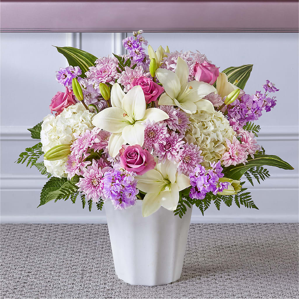 Heaven Sent Floor Basket – BEBE'S FLOWER SHOP, Los Angeles CA