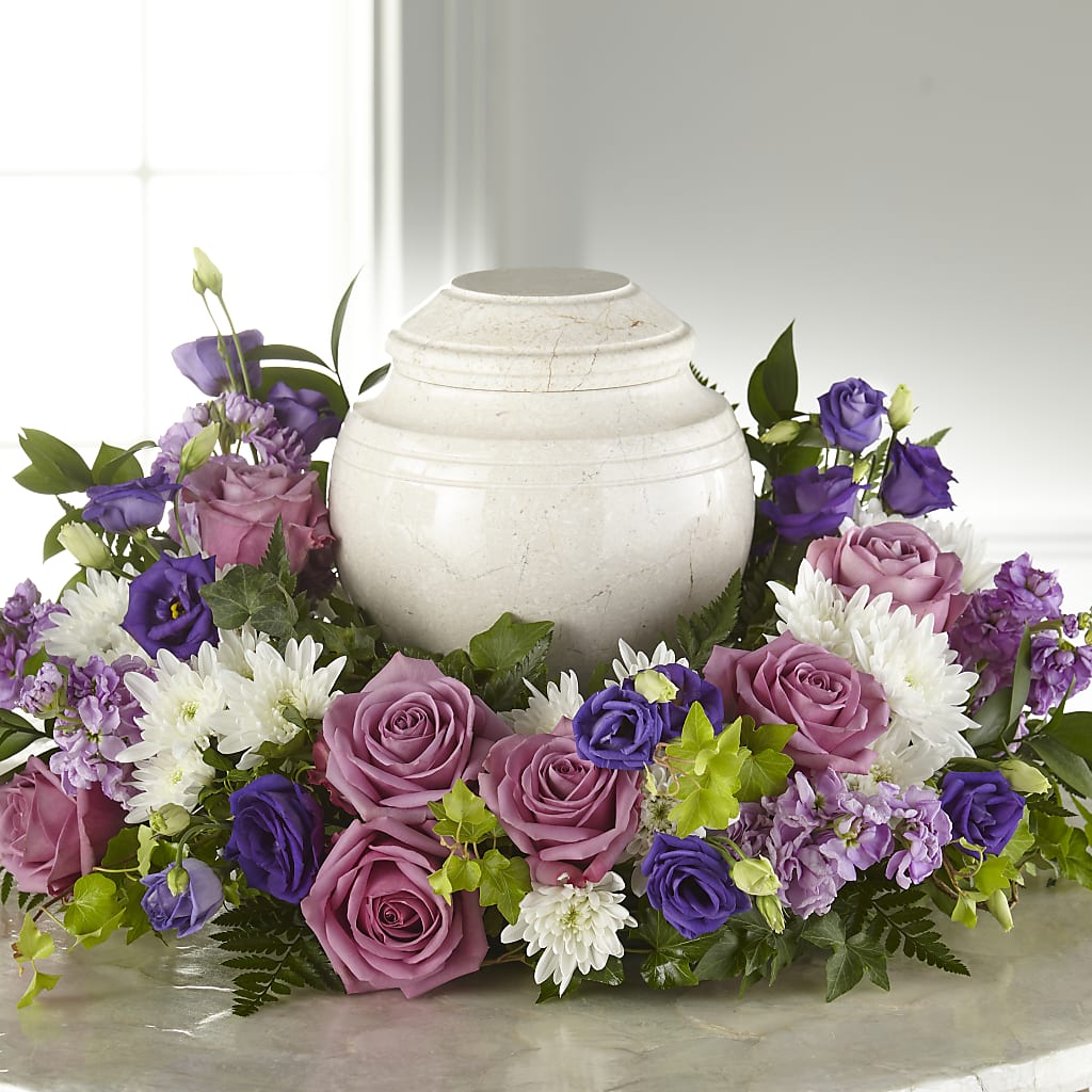 Blooming Sympathy Cremation Adornment – BEBE'S FLOWER SHOP, Los Angeles CA