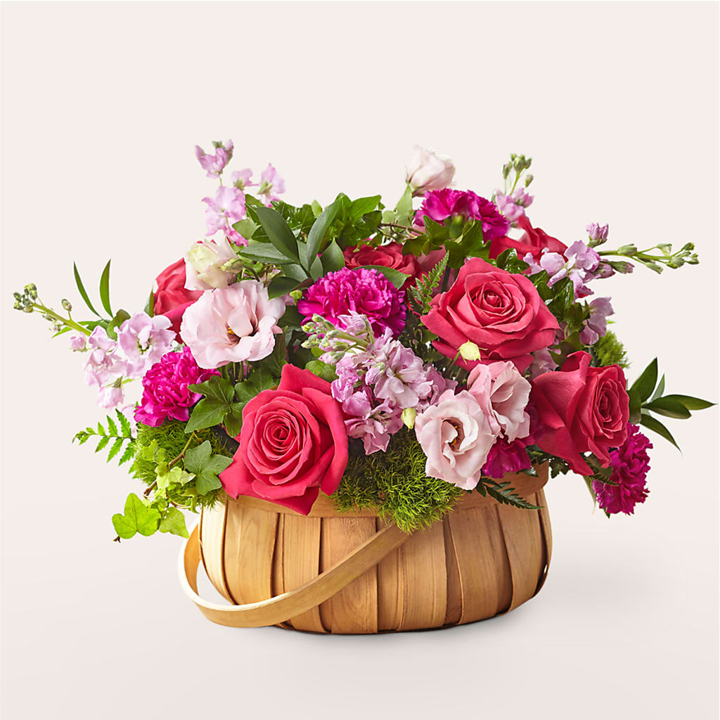 Radiance in Bloom Basket – BEBE'S FLOWER SHOP, Los Angeles CA