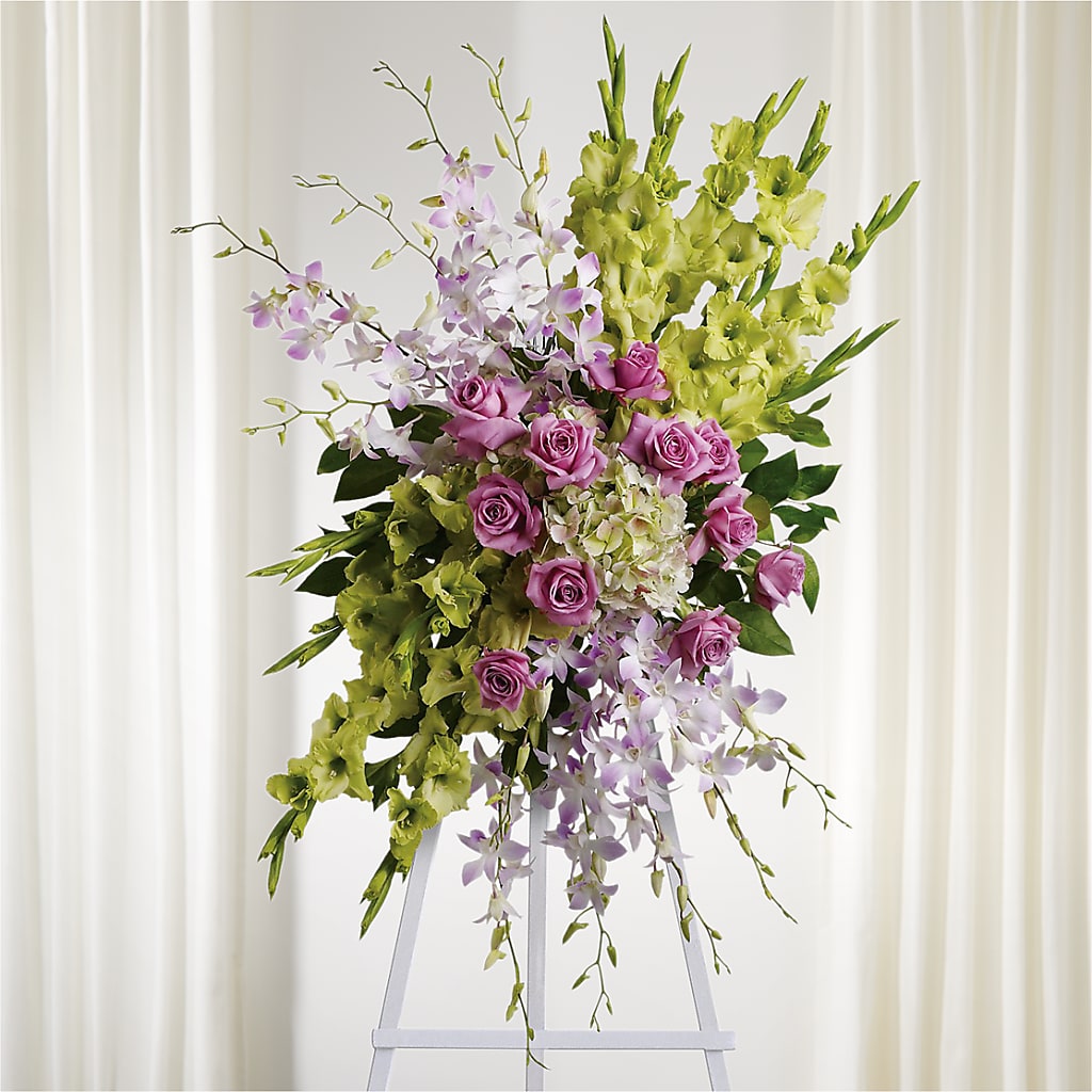 Lasting Legacy Standing Spray – BEBE'S FLOWER SHOP, Los Angeles CA