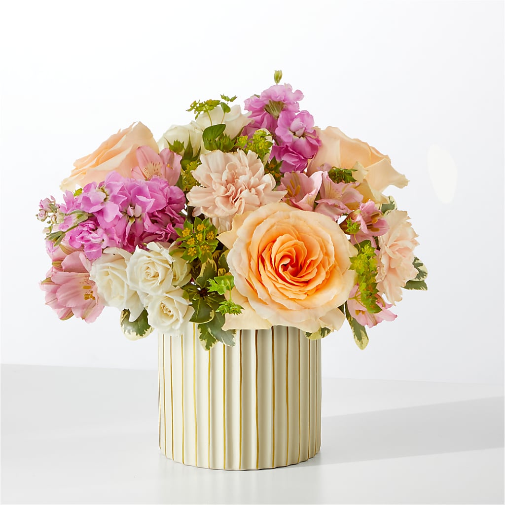 Paradise Bouquet with Ivory Vase – BEBE'S FLOWER SHOP, Los Angeles CA