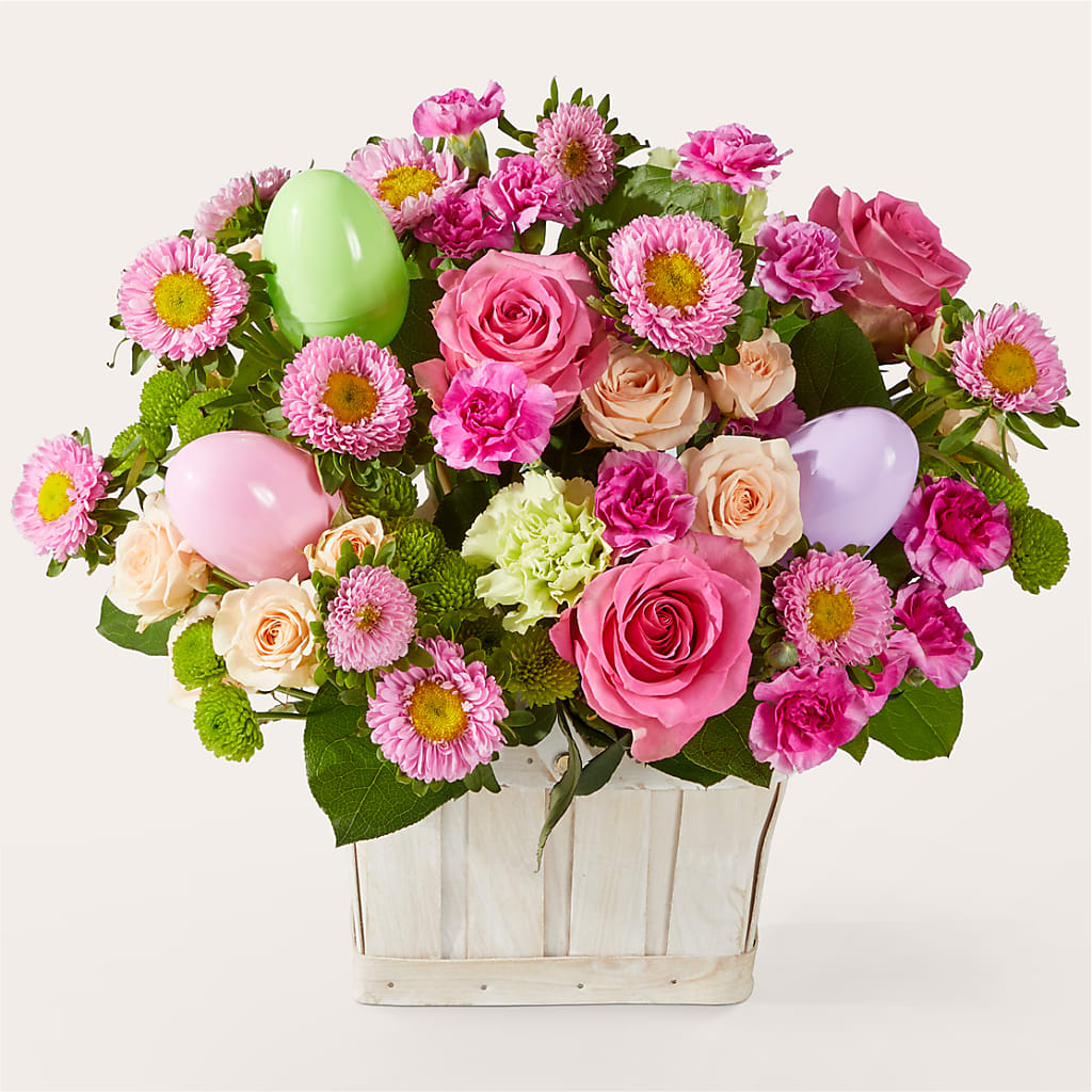 Get Eggcited Basket – BEBE'S FLOWER SHOP, Los Angeles CA