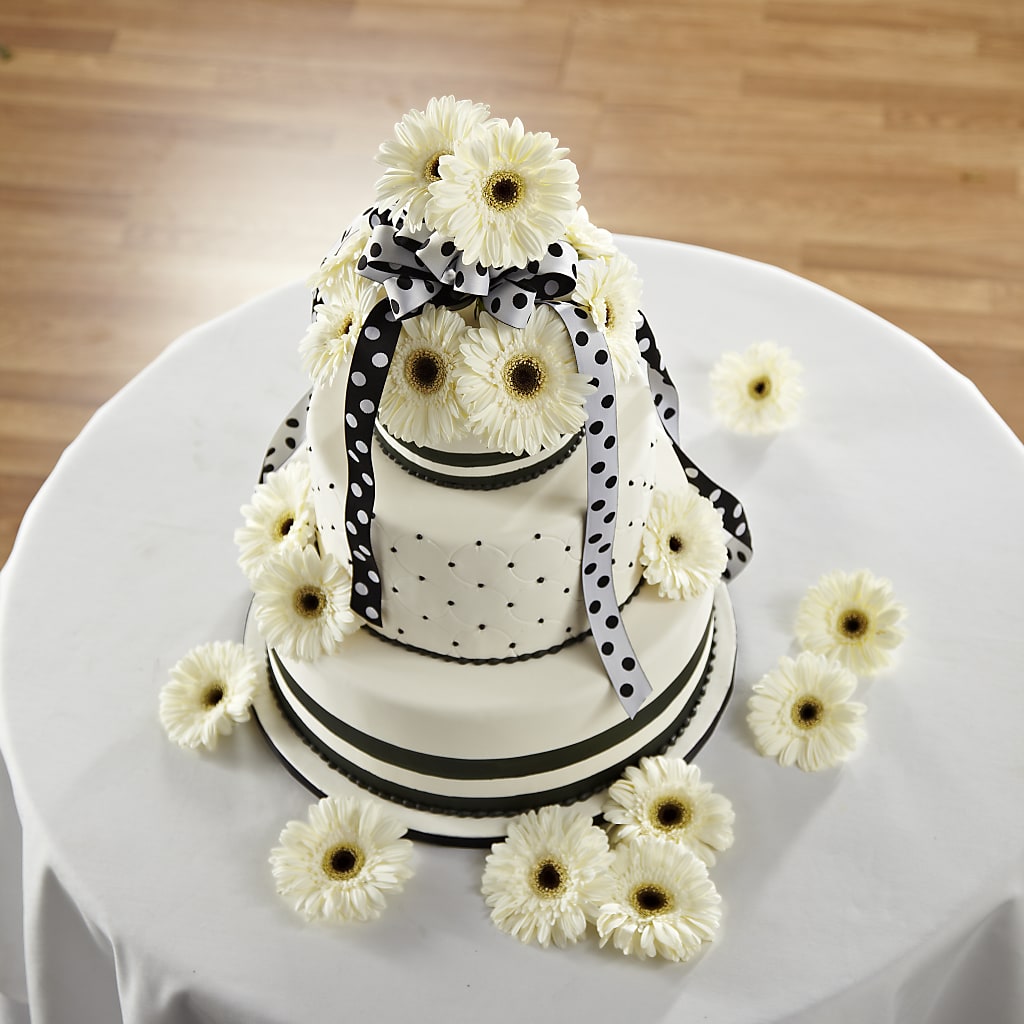 Simple Sophistication Cake Décor – BEBE'S FLOWER SHOP, Los Angeles CA