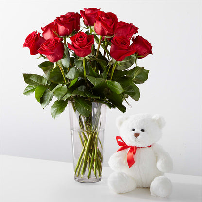 Romantic Long Stem Red Rose Bouquet Bundles – BEBE'S FLOWER SHOP, Los Angeles CA