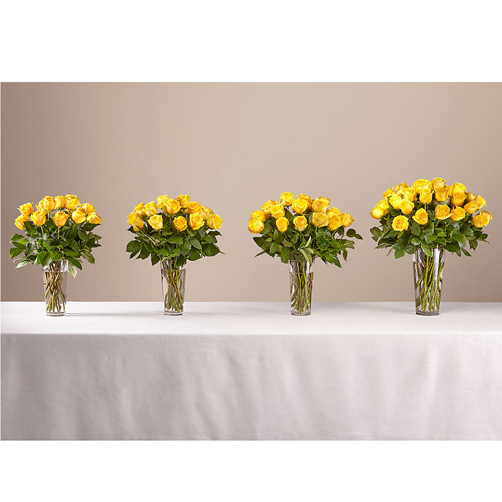 Long Stem Yellow Rose Bouquet – BEBE'S FLOWER SHOP, Los Angeles CA