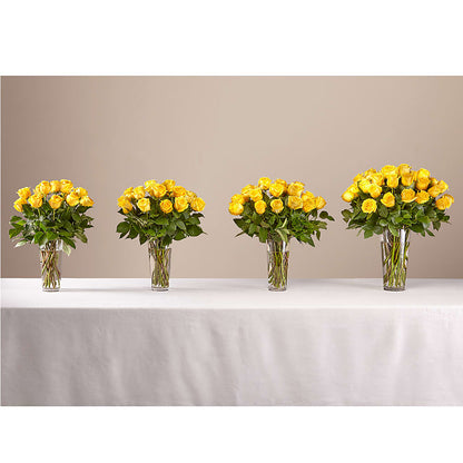 Long Stem Yellow Rose Bouquet – BEBE'S FLOWER SHOP, Los Angeles CA
