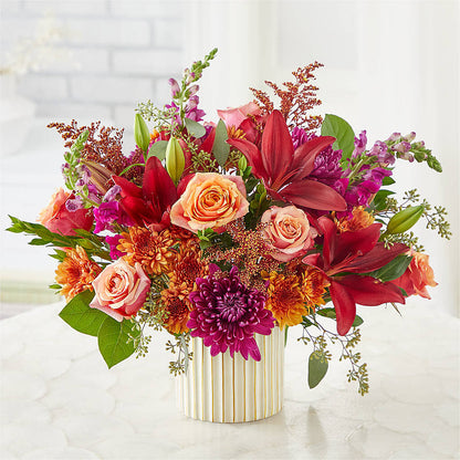 Burgundy Landscape Bouquet – BEBE'S FLOWER SHOP, Los Angeles CA