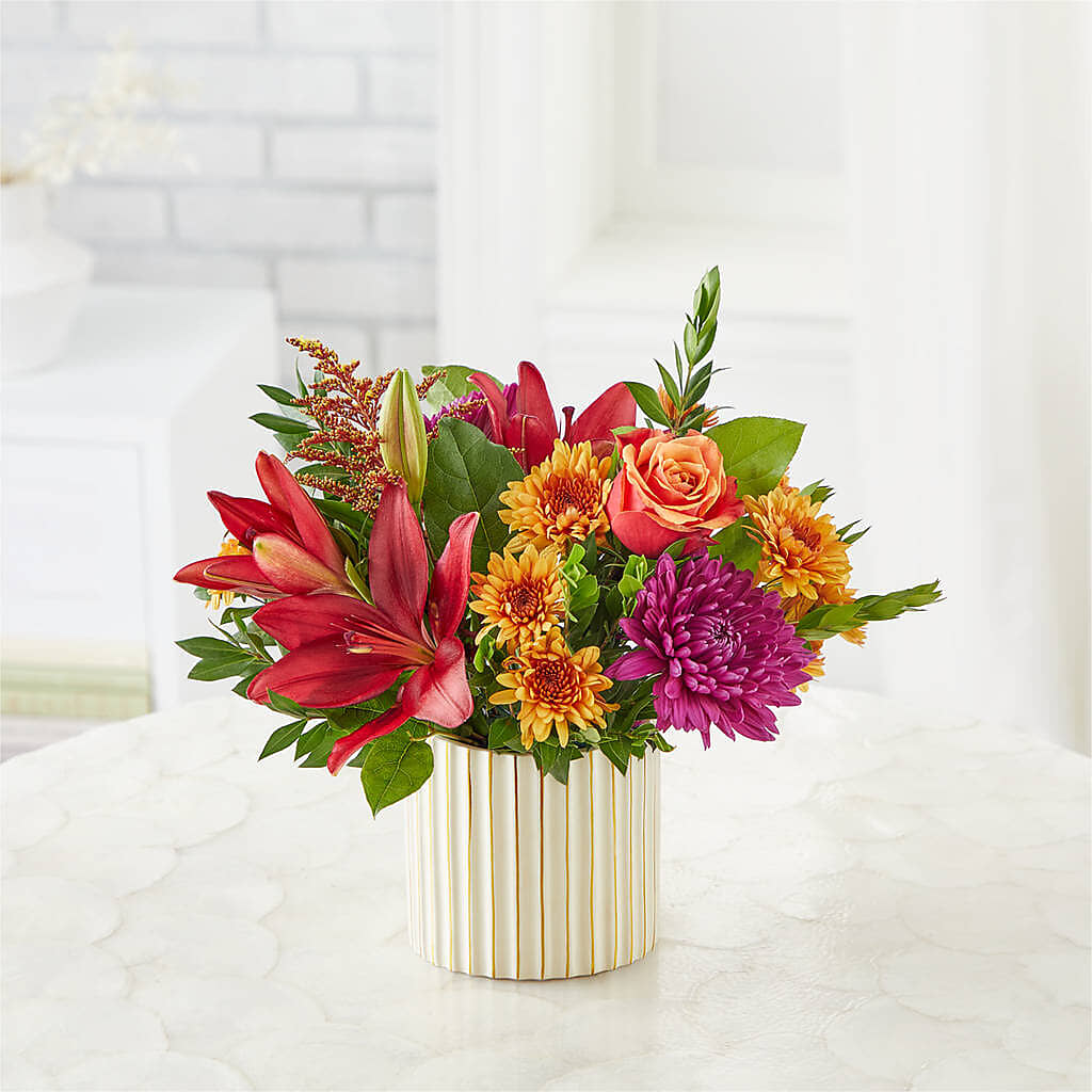 Burgundy Landscape Bouquet – BEBE'S FLOWER SHOP, Los Angeles CA