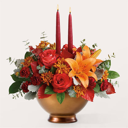Fruits of Fall Centerpiece – BEBE'S FLOWER SHOP, Los Angeles CA