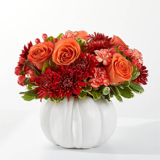 Autumn Air Pumpkin Bouquet – BEBE'S FLOWER SHOP, Los Angeles CA