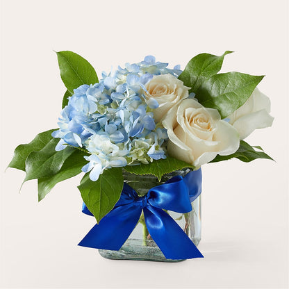 Sky Blue Delight Bouquet – BEBE'S FLOWER SHOP, Los Angeles CA