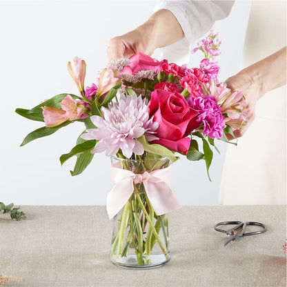 Pink Ribbon - A Florist Original – BEBE'S FLOWER SHOP, Los Angeles CA
