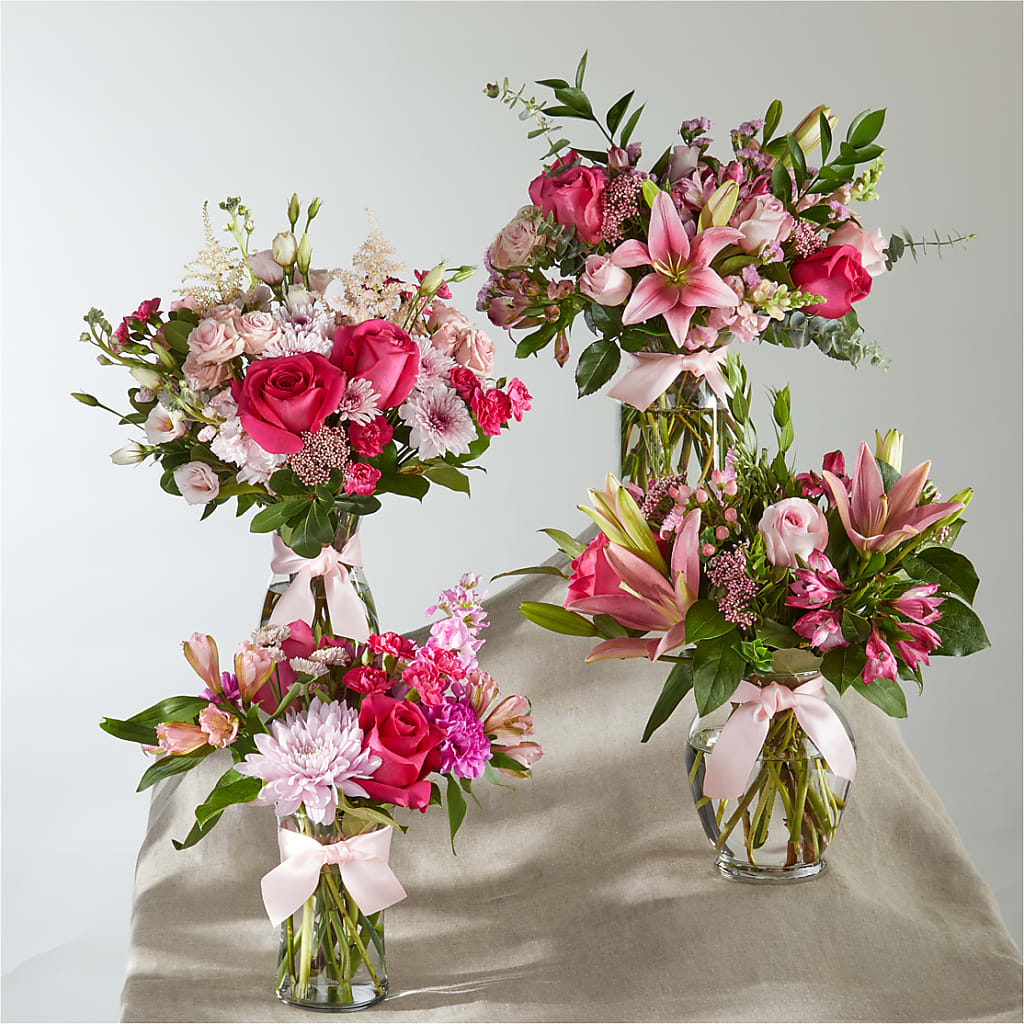 Pink Ribbon - A Florist Original – BEBE'S FLOWER SHOP, Los Angeles CA