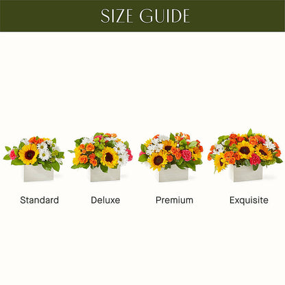 Sun-drenched Blooms Box Bouquet – BEBE'S FLOWER SHOP, Los Angeles CA
