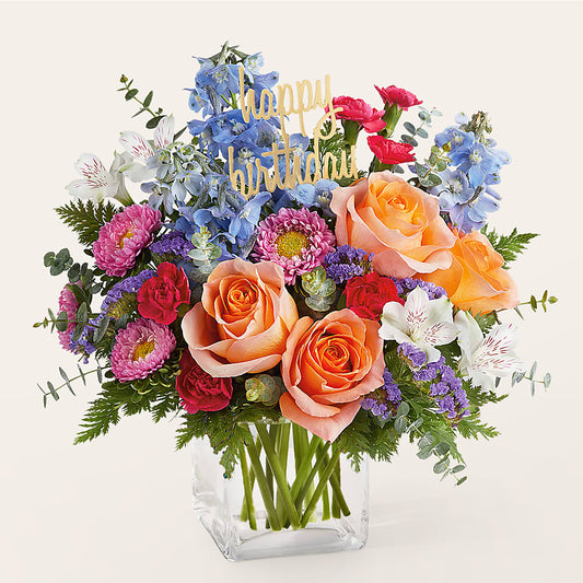 Birthday Bash Bouquet – BEBE'S FLOWER SHOP, Los Angeles CA