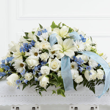 Tender Treasure Casket Spray – BEBE'S FLOWER SHOP, Los Angeles CA