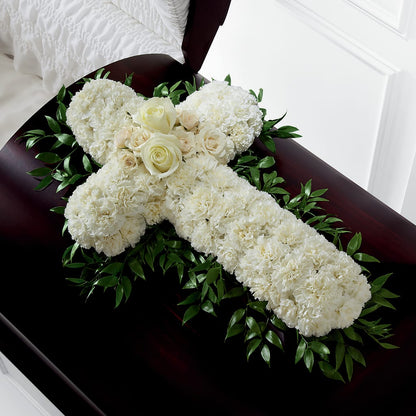 Peaceful Memories Casket Spray (Standard) – BEBE'S FLOWER SHOP, Los Angeles CA