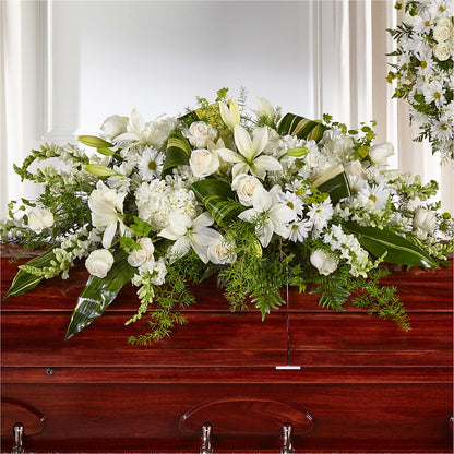 Abundance Casket Spray – BEBE'S FLOWER SHOP, Los Angeles CA