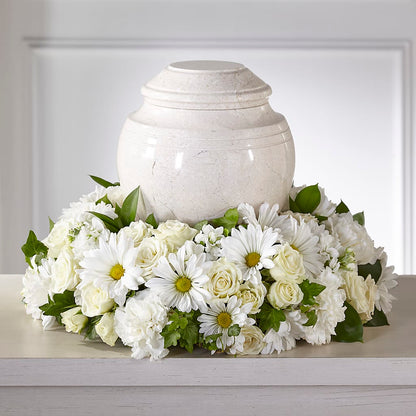 Ivory Gardens Cremation Adornment – BEBE'S FLOWER SHOP, Los Angeles CA
