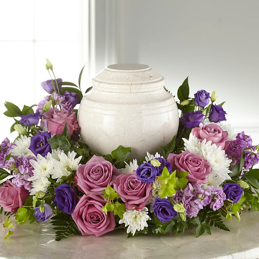 Blooming Sympathy Cremation Adornment – BEBE'S FLOWER SHOP, Los Angeles CA