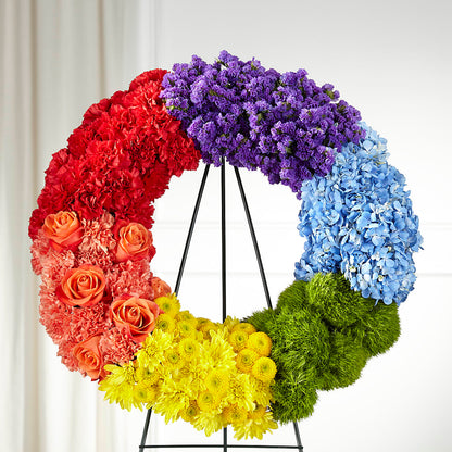 Circle of Love Wreath – BEBE'S FLOWER SHOP, Los Angeles CA