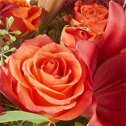 Crimson Leaves Bouquet – BEBE'S FLOWER SHOP, Los Angeles CA