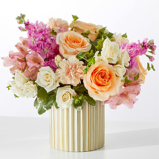 Paradise Bouquet with Ivory Vase – BEBE'S FLOWER SHOP, Los Angeles CA
