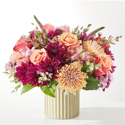 Berry Cobbler Bouquet with Ivory Vase – BEBE'S FLOWER SHOP, Los Angeles CA