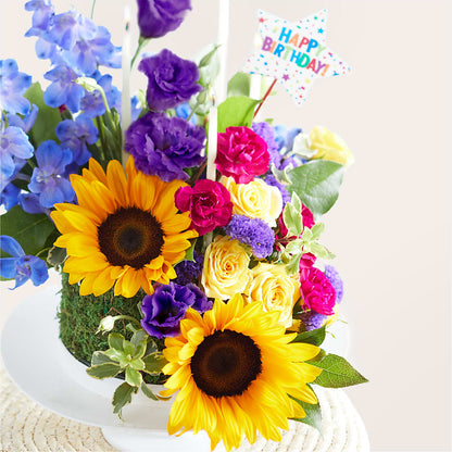 Star of the Day Floral Cake – BEBE'S FLOWER SHOP, Los Angeles CA