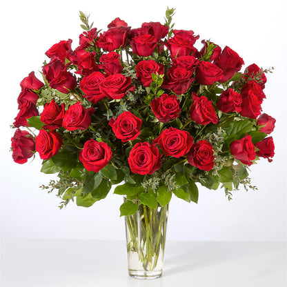 Forever Yours Fifty Stem Red Rose Bouquet – BEBE'S FLOWER SHOP, Los Angeles CA