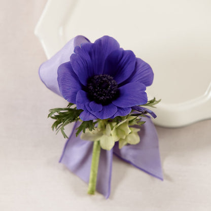 Purple Passion Boutonniere – BEBE'S FLOWER SHOP, Los Angeles CA
