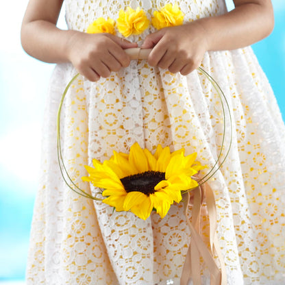 Sweet Sunshine Flower Girl Bouquet – BEBE'S FLOWER SHOP, Los Angeles CA